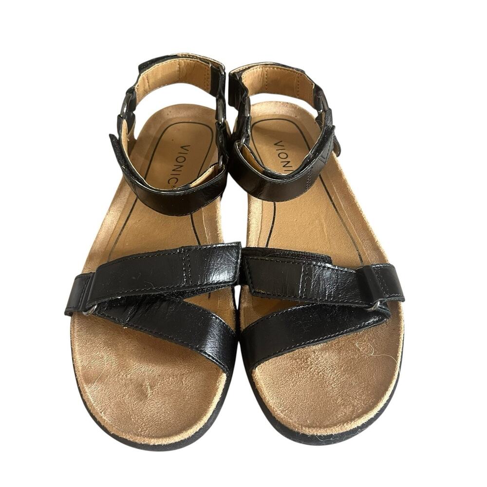 VIONIC Kayan Women's 8 Black Orthotic Backstrap Sport Comfort Sandals MSRP $125 - Picture 2 of 12